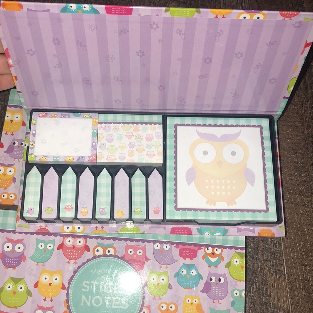 *SOLD* Set of 2 owl memo set stick notes!